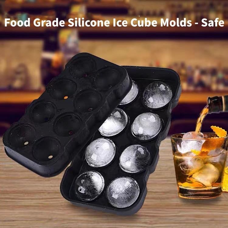 MOLDE PARA HIELOS DECORATIVOS DE 8 ESFERAS 🍹¡PAGA 1 LLEVA 2 SOLO POR HOY!👇