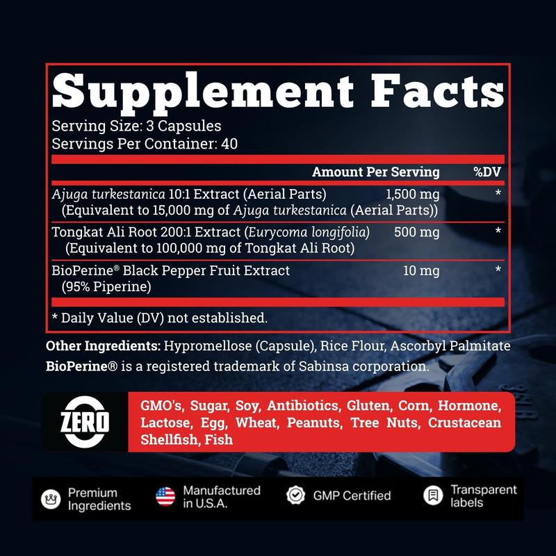 Turkesterone Tongkat Ali IMPORTADO Original – Rendimiento Real🧔♂️💪