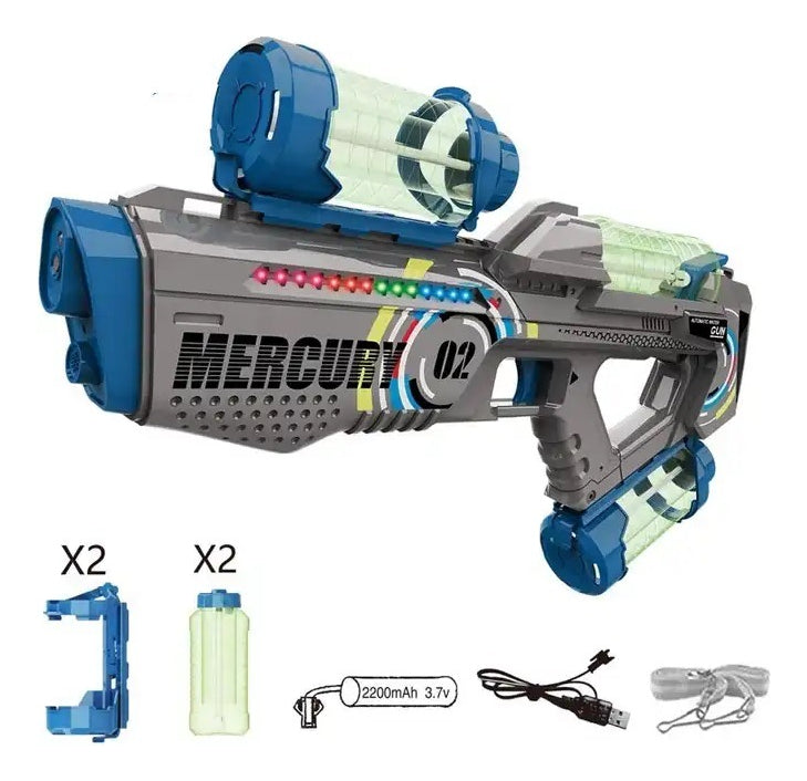 🔫✨ Lanzador de Agua Eléctrico con Luces y Sonido - Diversión Garantizada 🌊 ¡SOLO POR HOY 50% DESCUENTO!🔥