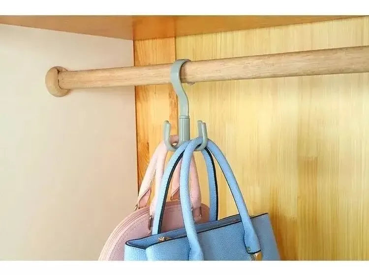 ORGANIZA Y AHORRA ESPACIO AL INSTANTE 🪝 Set de 10 Ganchos Giratorios 360°