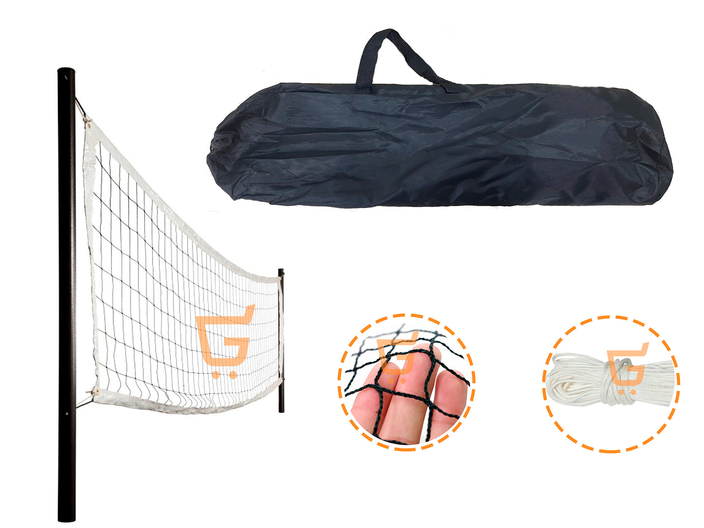 🏐RED MALLA PARA VOLEY Y BADMINTON SET COMPLETO🤽🏻‍♂️ Envio Gratis