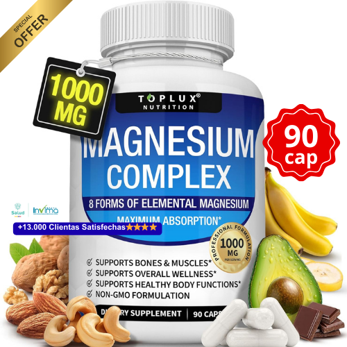 🌟 Magnesium Complex – Tu aliado contra el estrés y la fatiga diaria ¡50% OFF HOY!👇