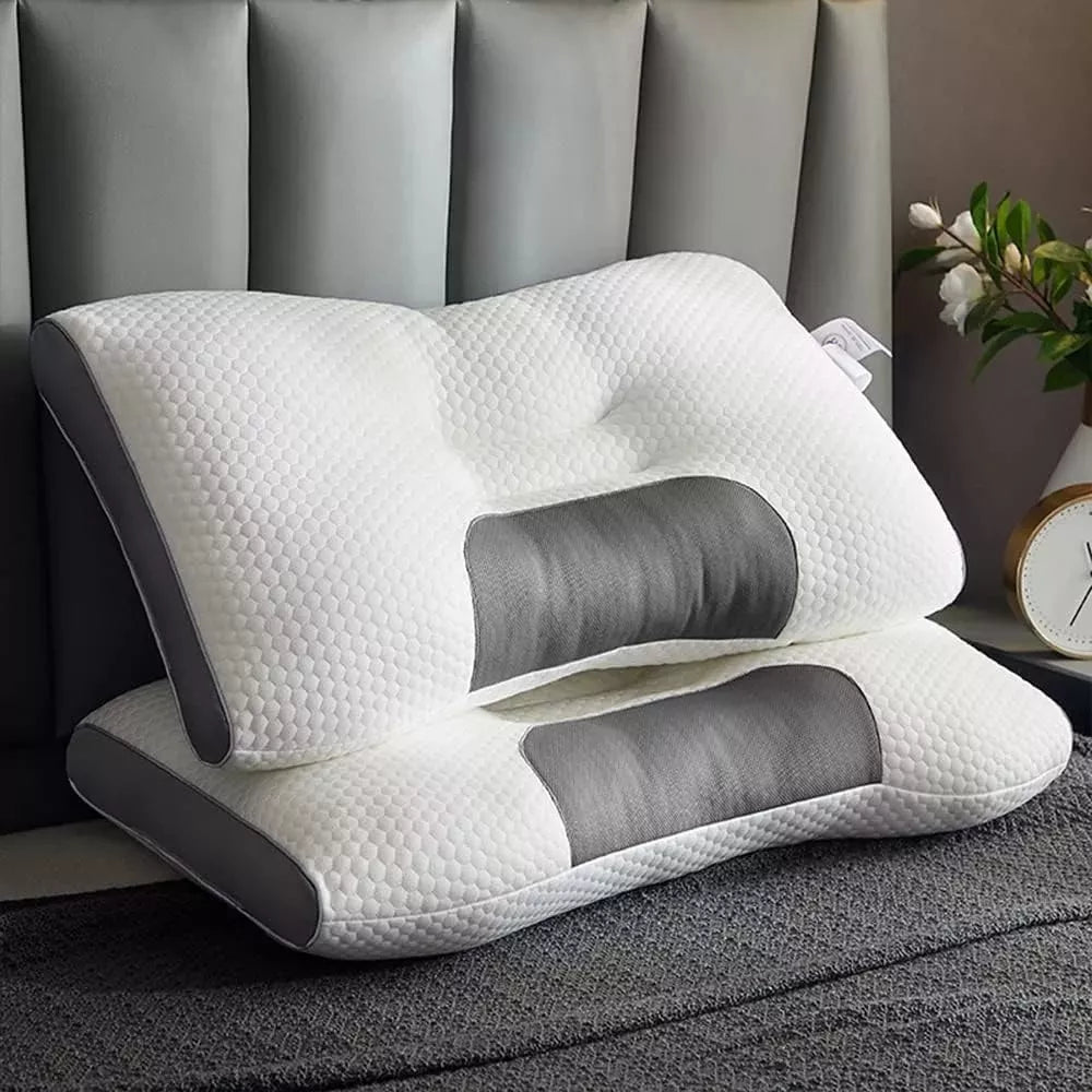DESCANSO COMPLETO: Almohada Comfort® + Masajeador GRATIS 🛌💆