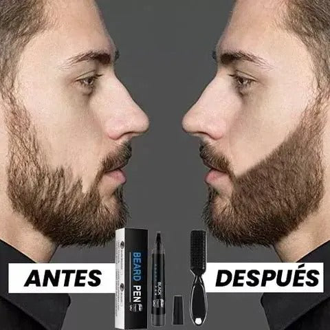 LÁPIZ DE BARBA:🧔🏻‍♂️ Rellena, Define y Logra un Look Perfecto al Instante + OBSEQUIO🎁