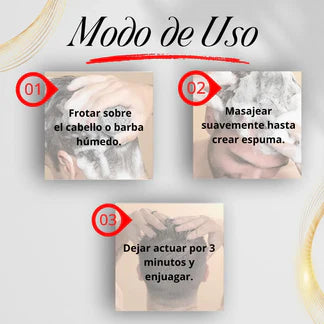 JABÓN ANTICANAS NATURAL - Restaura el Color de tu Cabello ¡Paga 1 y Lleva 2!