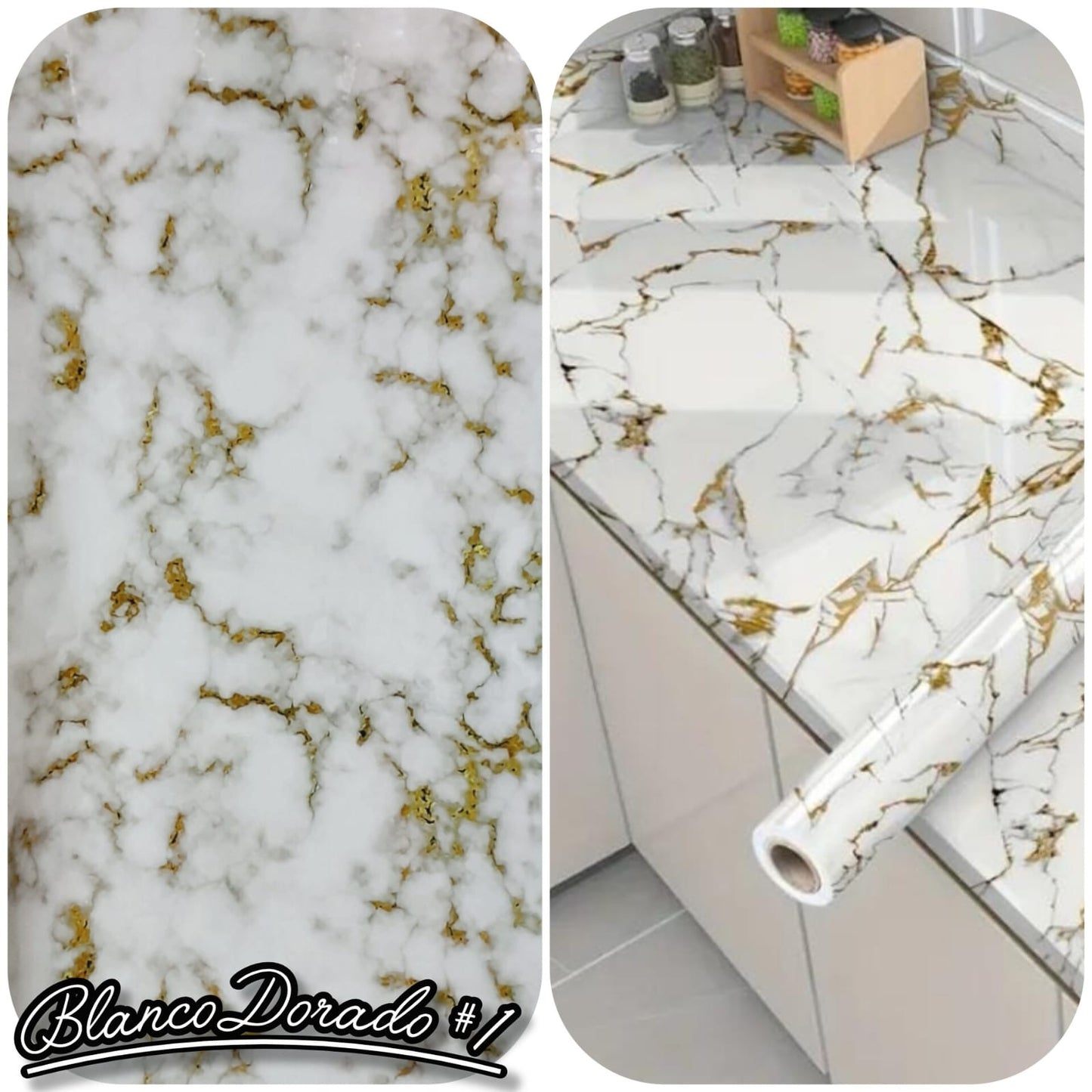 Mármol en minutos: Transforma cualquier espacio con nuestro papel adhesivo premium