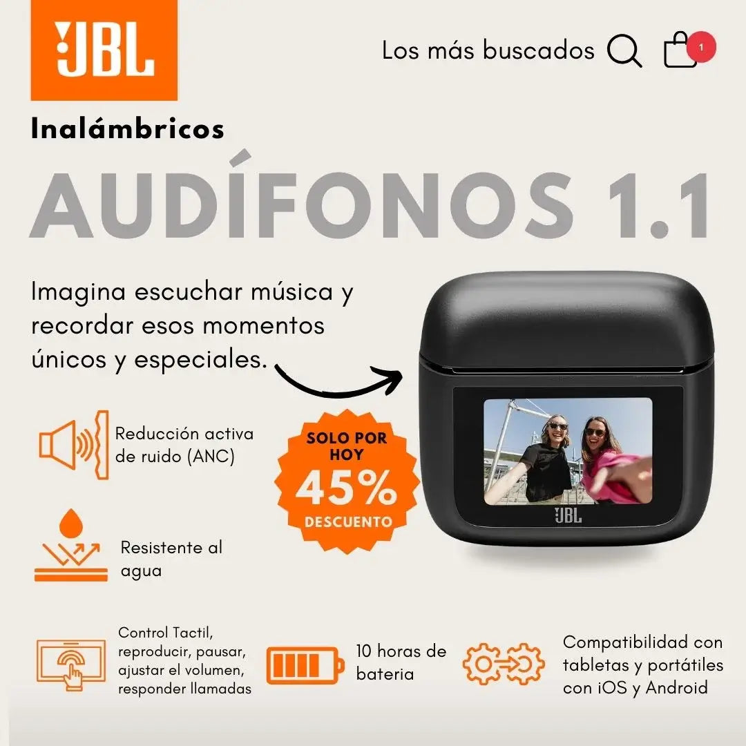 Audifonos Bluetooth Jbl Tour Pro 2 💥¡30% DST SOLO POR HOY!👇