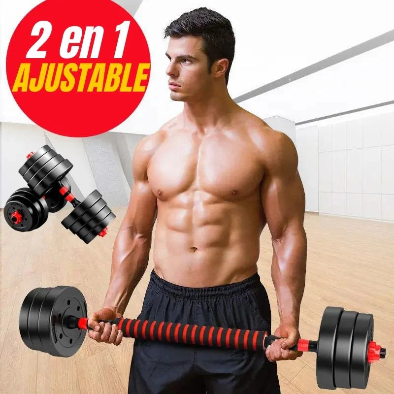 Transforma tu hogar en tu gimnasio personal 💪 – ¡SET DE MANCUERNAS 40 Libras para resultados reales!