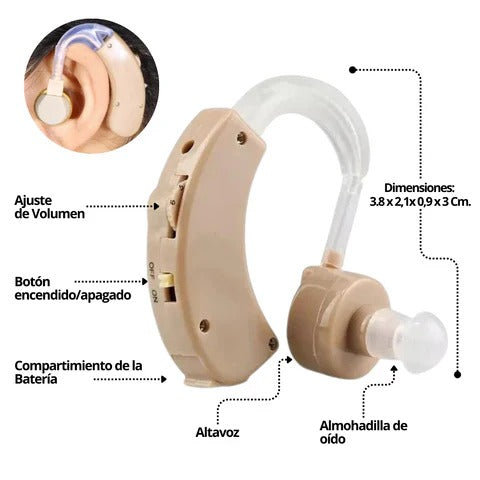 CYBER SONIC🔊 Escucha Claro, Vive Mejor – Audífono Discreto y Potente para tu Día a Día