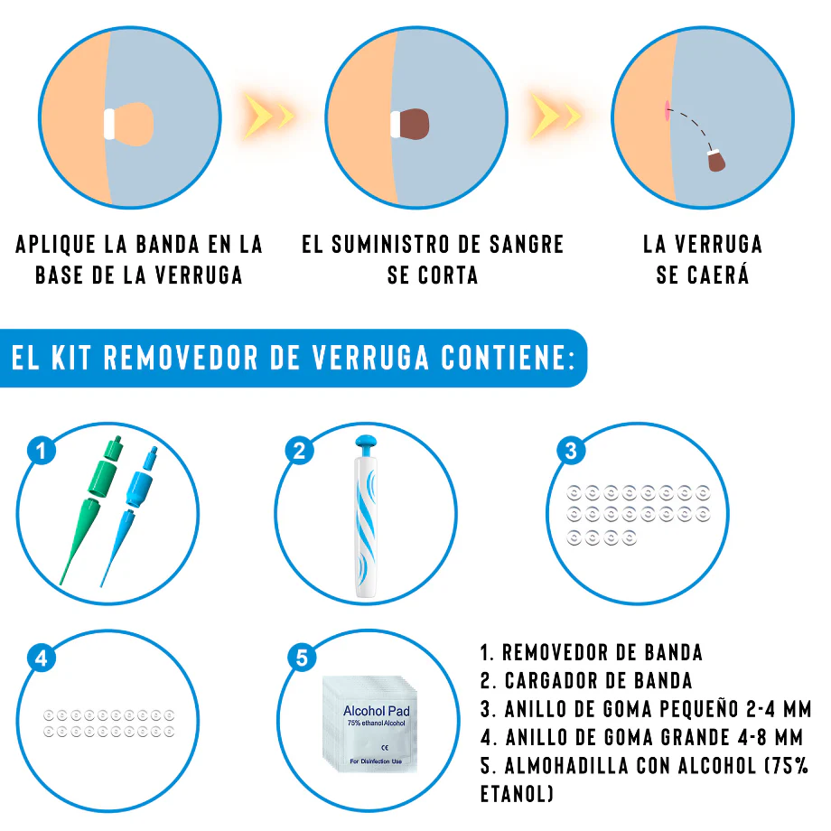 KIT REMOVEDOR ✅ ¡Elimina verrugas y marcas de la piel desde casa, sin químicos ni dolor! OFERTA ESPECIAL👇