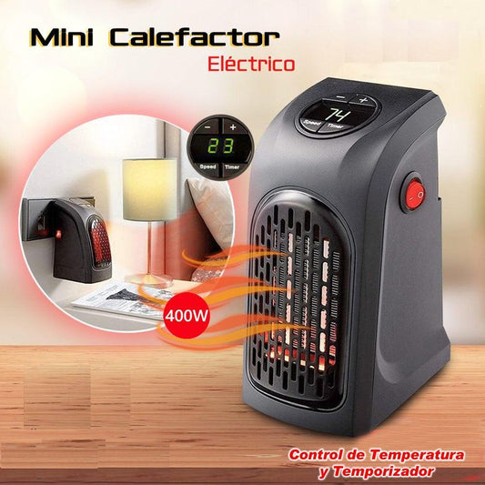 CALEFACTOR PORTATIL 400W - Control Remoto. Brinda comodidad y calidad a tu familia HOY 🔥❄️ Pruébalo con total tranquilidad por 10 DIAS, Garantía de devolución GRATIS