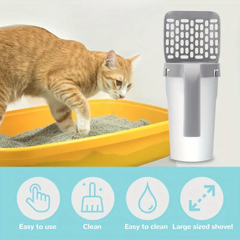 🌟 RECOGEDOR DE ARENA DE GATO + OBSEQUIO - ¡Bolsas Con Aromas! 🎁 🌟