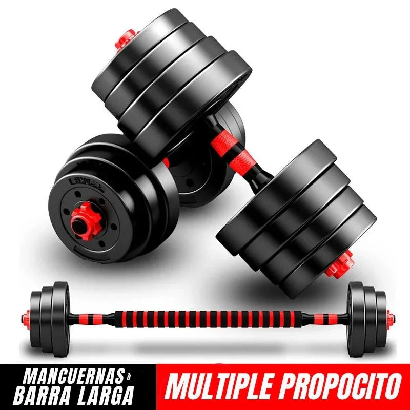 Transforma tu hogar en tu gimnasio personal 💪 – ¡SET DE MANCUERNAS 40 Libras para resultados reales!