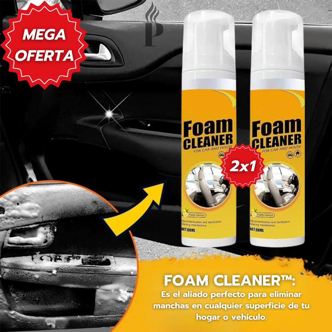 🧽LIMPIA MANCHAS DIFICLES EN SEGUNDOS: con Foam Cleaner 🌟¡SOLO HOY! PAGA 1️⃣ LLEVA 2️⃣👇