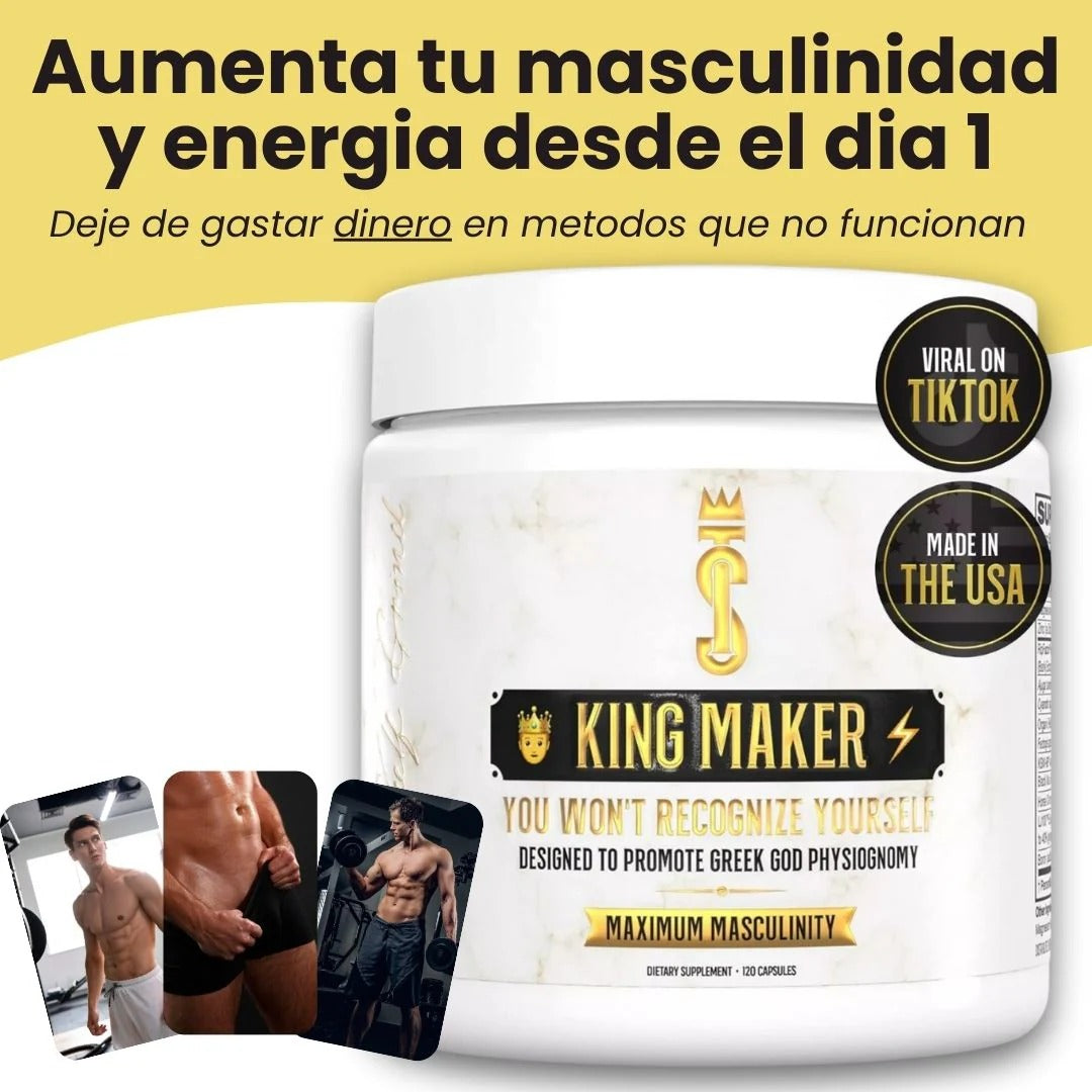 🌿KING MAKER ORIGINAL💯Apoya tu bienestar diario con una fórmula natural🧠