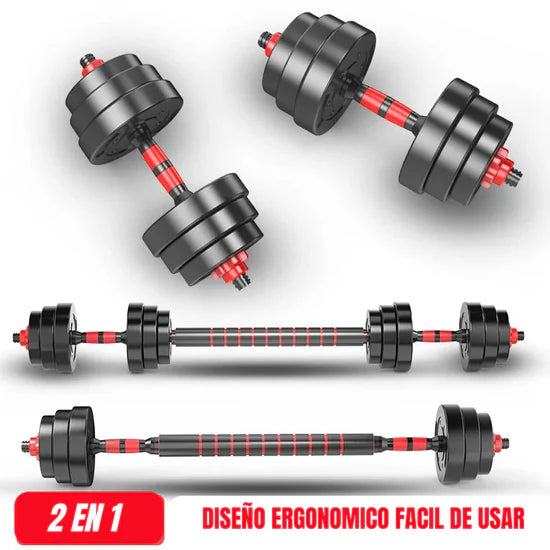 Transforma tu hogar en tu gimnasio personal 💪 – ¡SET DE MANCUERNAS 40 Libras para resultados reales!