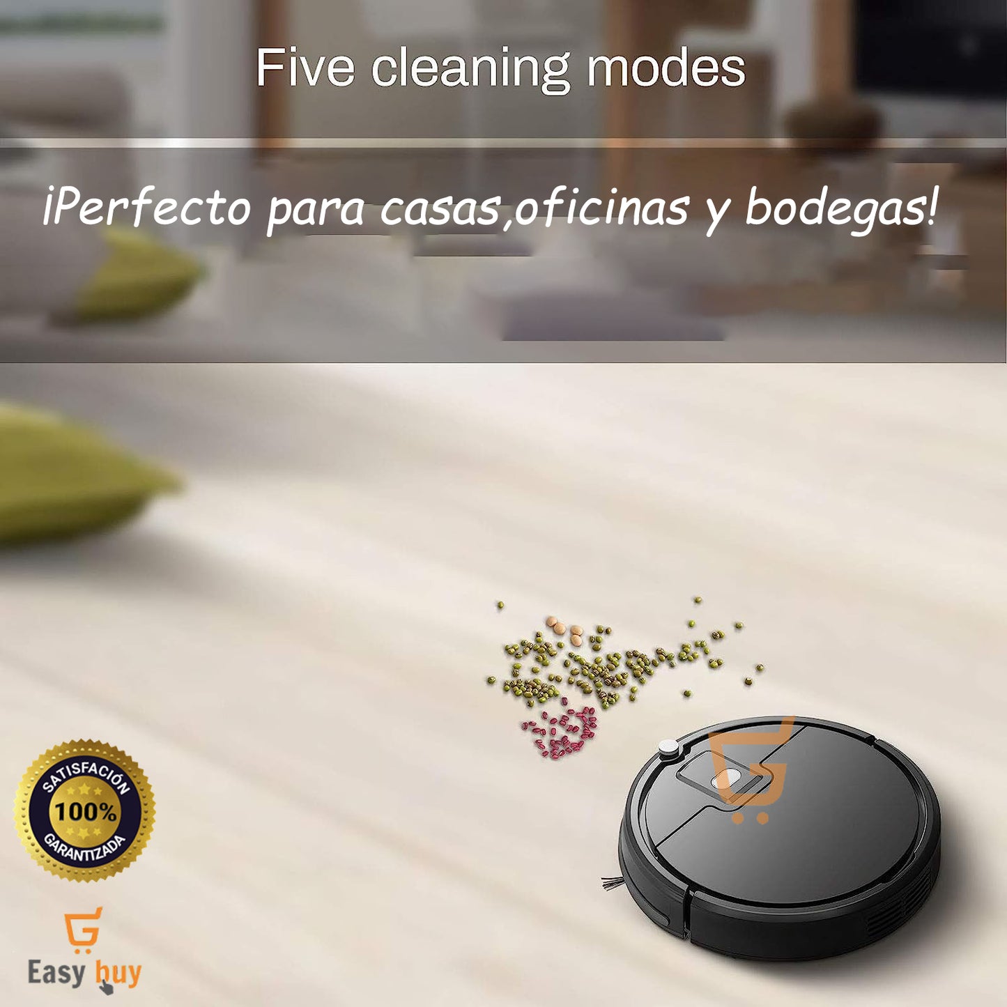 🫧Aspiradora Robot Inteligente con Sensor de Obstáculos🤖