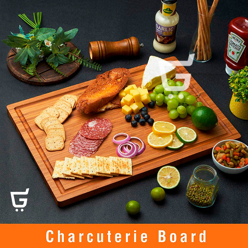 Tabla De Madera Para Picar Alimentos Libre De Bpa 100% Bambú