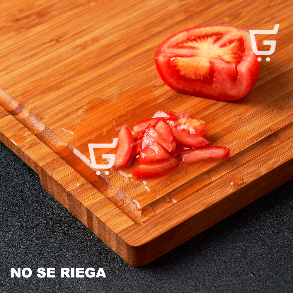 Tabla De Madera Para Picar Alimentos Libre De Bpa 100% Bambú