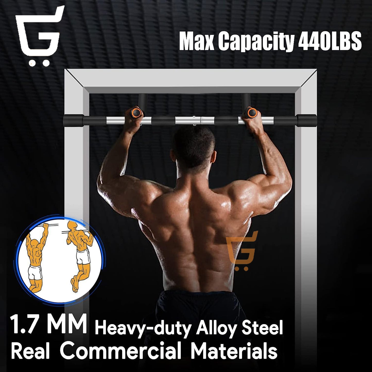 Barra Para Hacer Ejercicio Dominadas Multifuncional