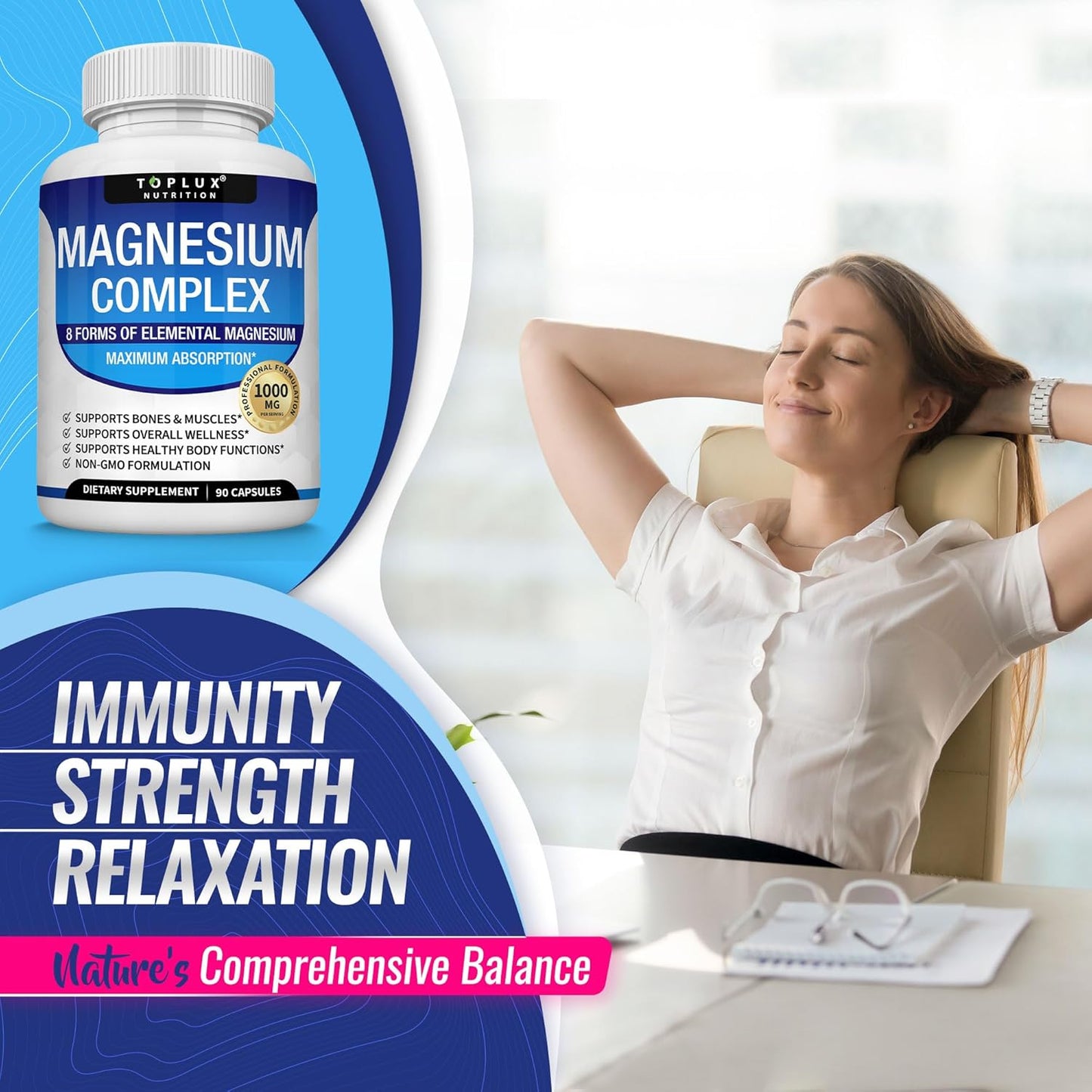🌟 Magnesium Complex – Tu aliado contra el estrés y la fatiga diaria ¡50% OFF HOY!👇