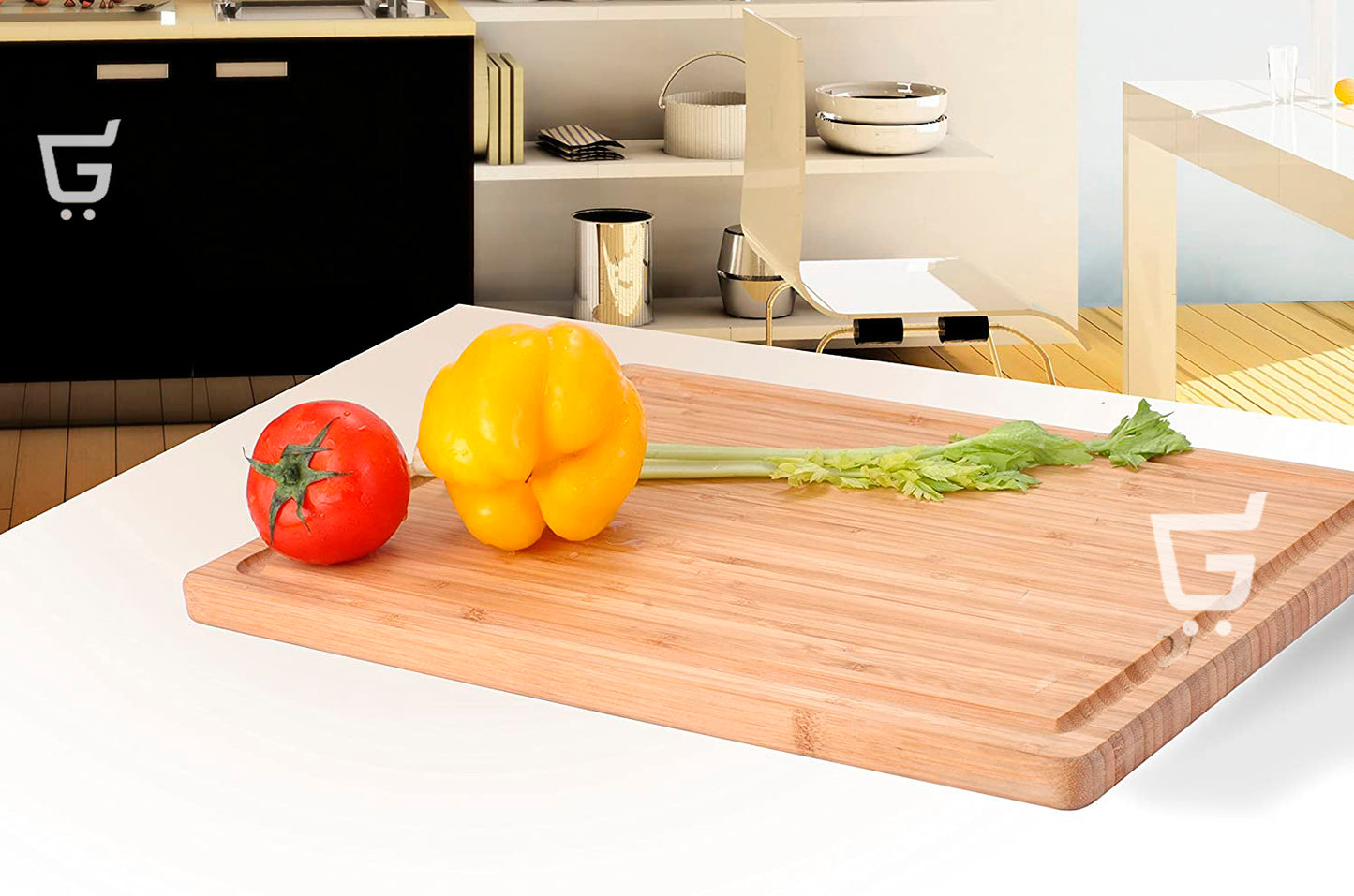 Tabla De Madera Para Picar Alimentos Libre De Bpa 100% Bambú