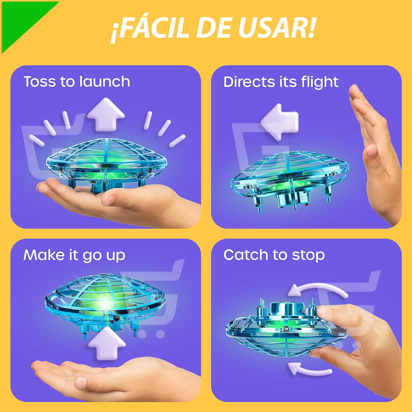 🕹️Mini Dron Con Sensor De Mano Rc Ufo ✈️