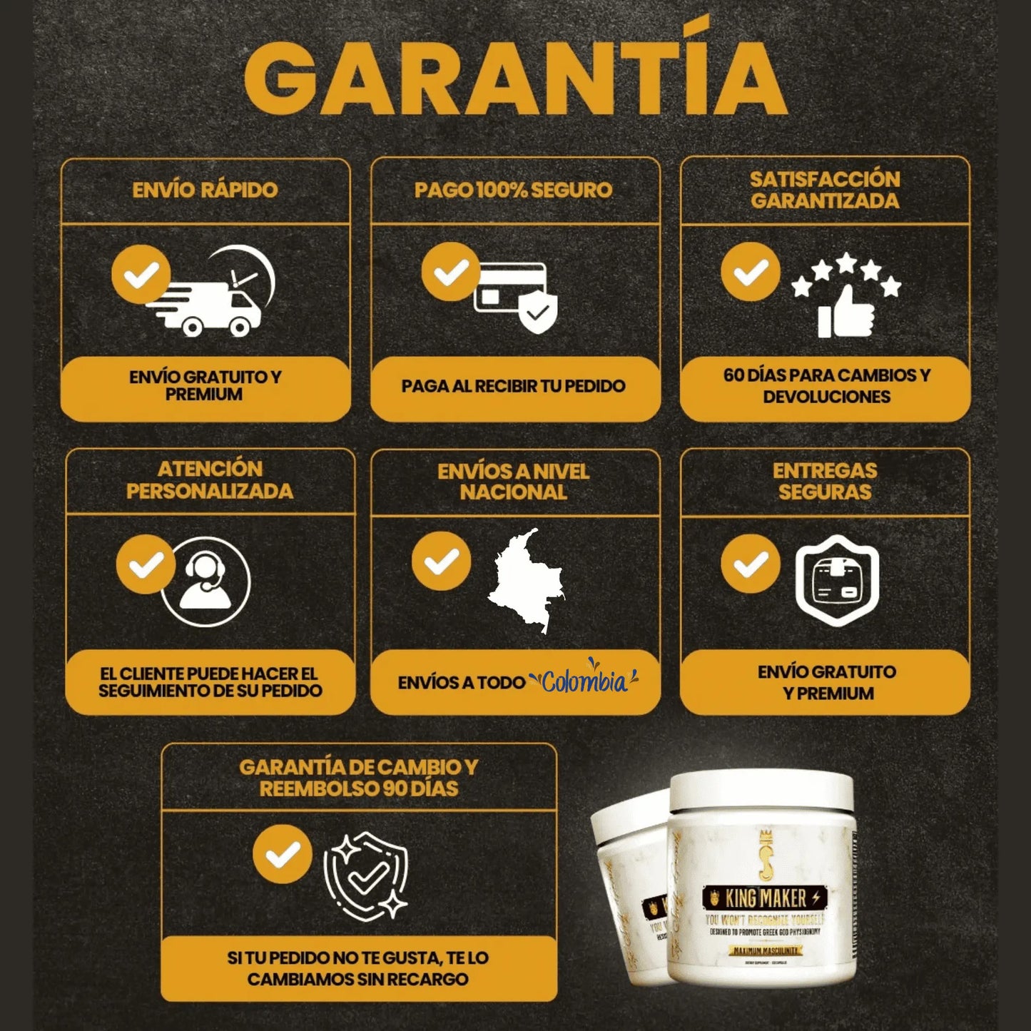 🌿KING MAKER ORIGINAL💯Apoya tu bienestar diario con una fórmula natural🧠