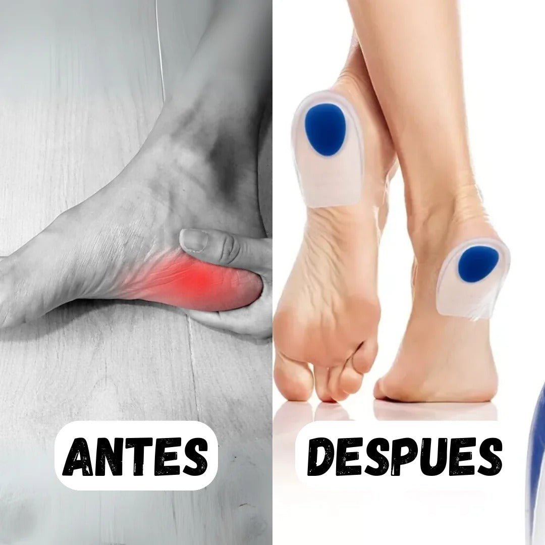 ¡Revitaliza tus Pies, Vive Sin Dolor! Combo Comfort: Taloneras(2) y Tapete Masajeador Eléctrico
