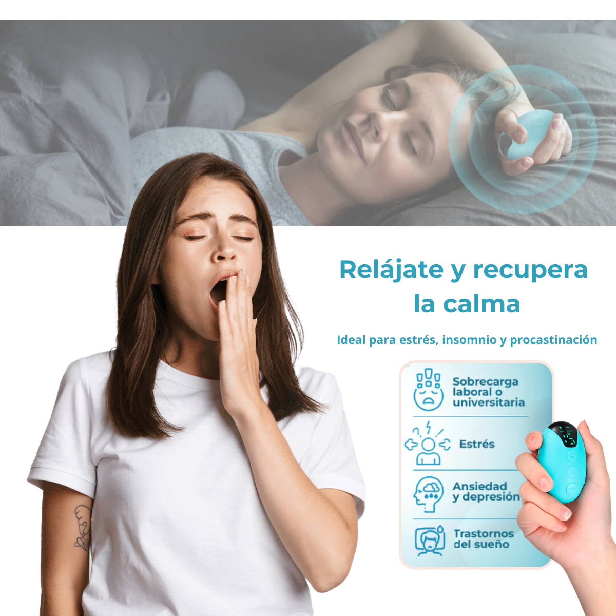 MindControl®: Dispositivo De Relajación Estres, Ansiedad, Insomnio.