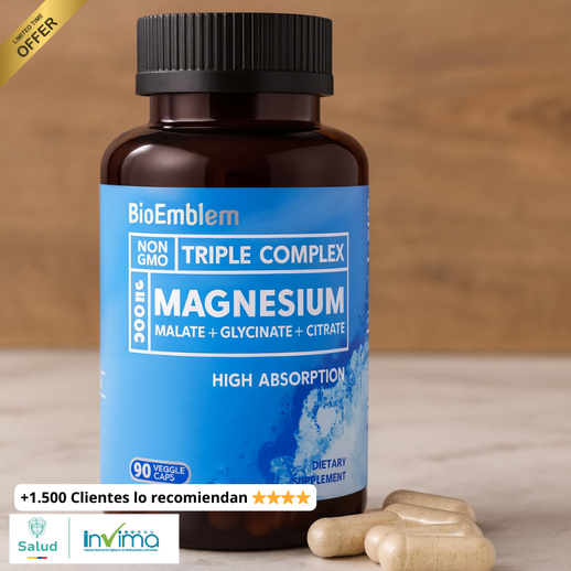 🌙✨ Magnesium Triple Complex – Duerme Mejor, Vive con Más Energía