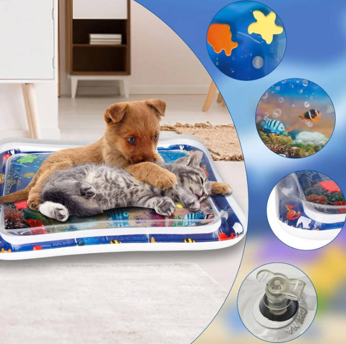 PETCOOL MAT: 🐾 Dile Adiós al Estrés y la Ansiedad con el Tapete de Agua Sensorial