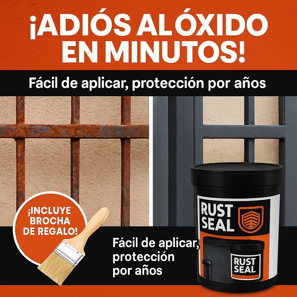 IRON SEAL: Pintura Anticorrosiva que Sella y Protege el Metal Oxidado + Brocha de Regalo 🖌️