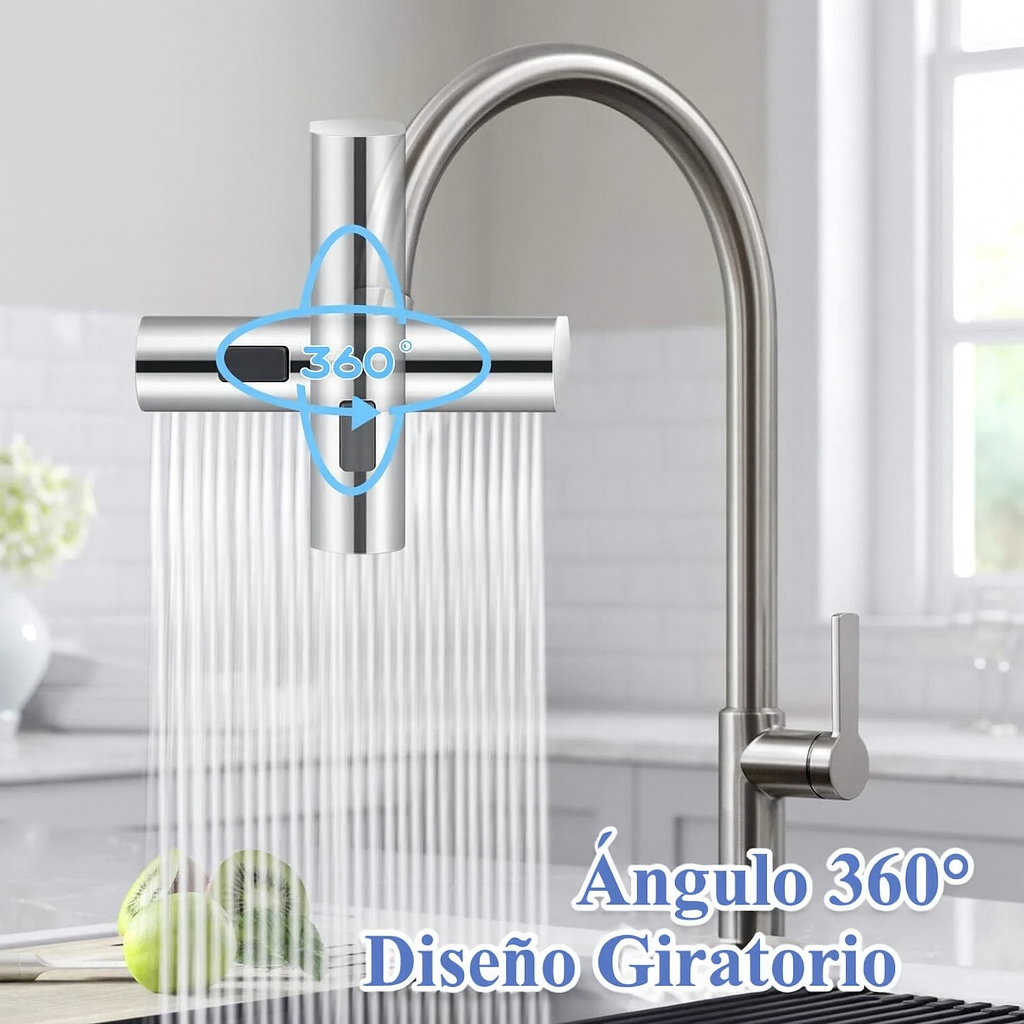 🚰 Grifo Giratorio 360° – Cocina Inteligente, Ahorra Agua y Dinero en Cada Uso