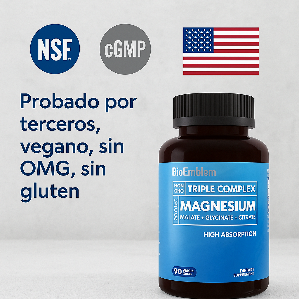 🌙✨ Magnesium Triple Complex – Duerme Mejor, Vive con Más Energía