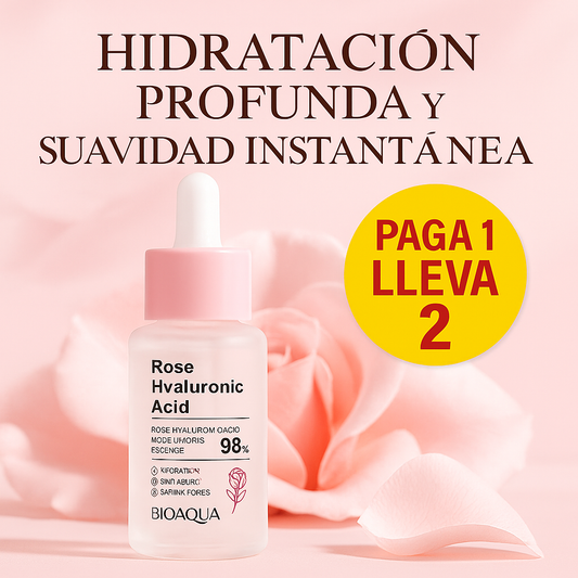 💧 Sérum Hidratante de Rosas + Ácido Hialurónico💠BIOAQUA PAGA 1️⃣ LLEVA 2️⃣👇