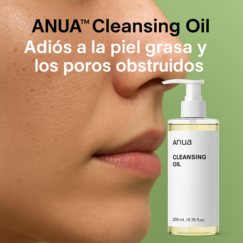 ✨ ANUA™ Cleansing Oil – Limpieza profunda sin resecar