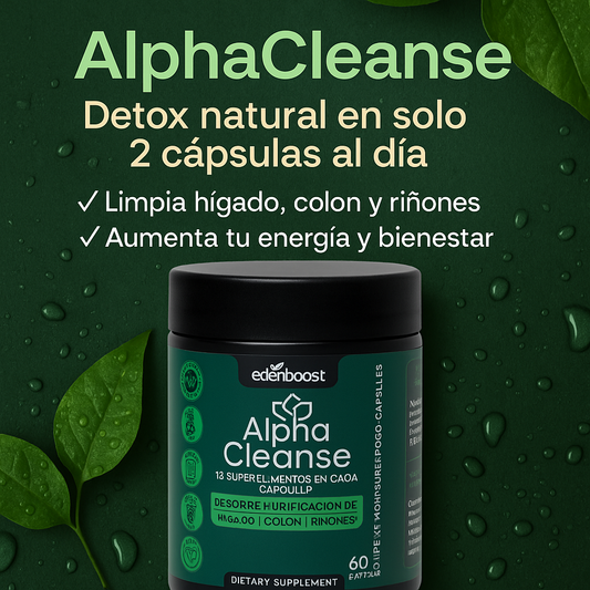 🌿 AlphaCleanse – Detox Natural de Hígado, Riñones e Intestinos