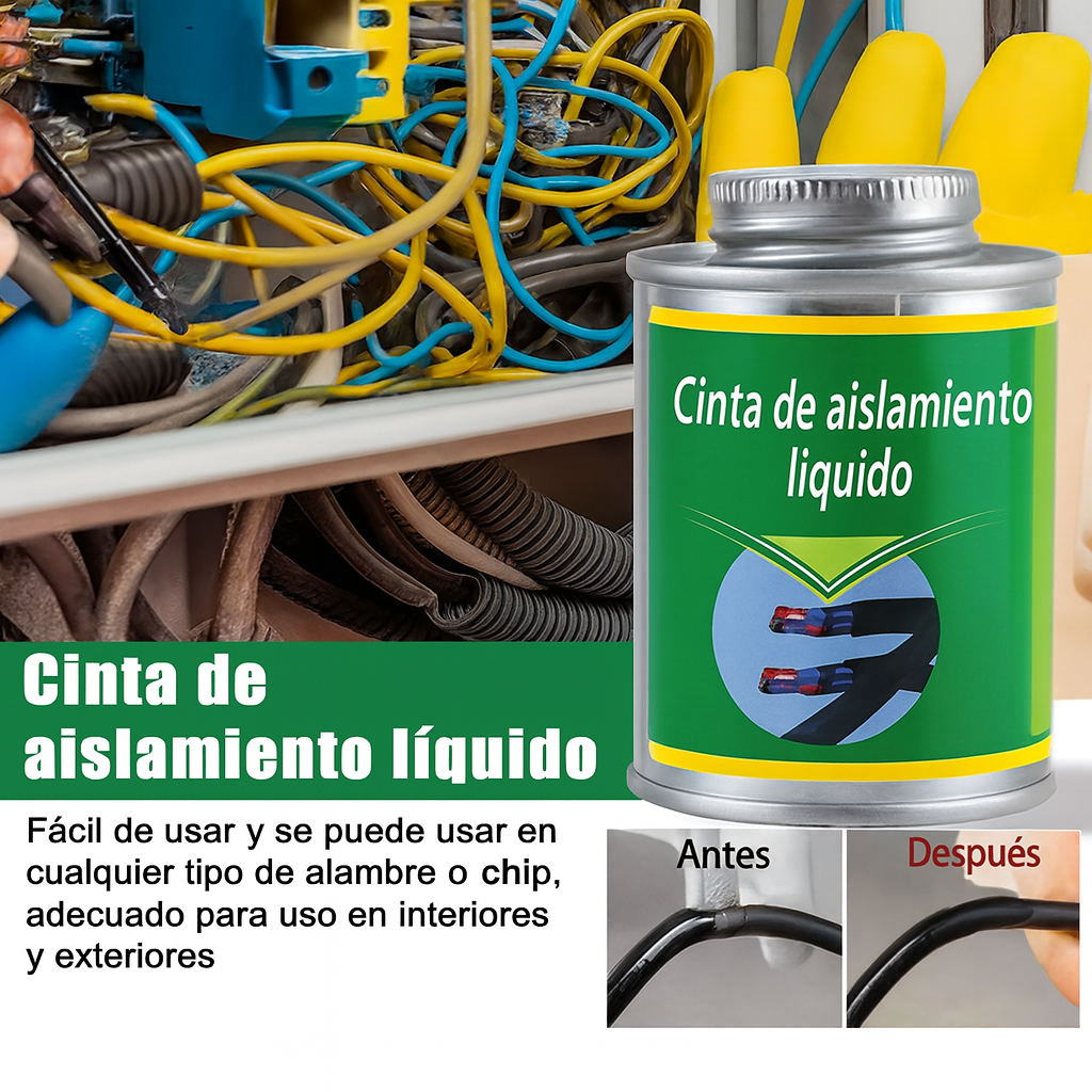🔥 Olvídate de la cinta aislante: la revolución líquida que sella, protege y dura 🔥PAGA 1️⃣ LLEVA 2️⃣👇