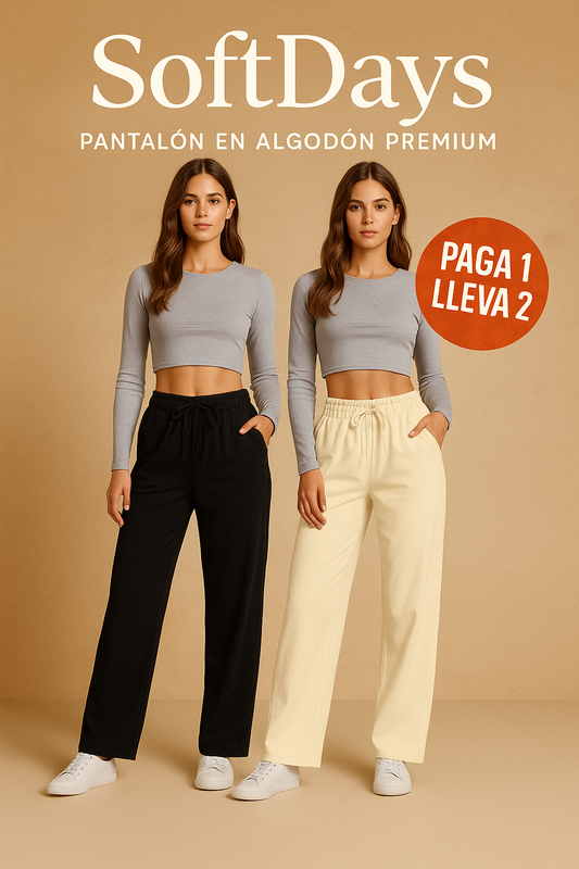 SOFTDAYS 🧵 Tu nuevo pantalón favorito de algodón premium 🌟