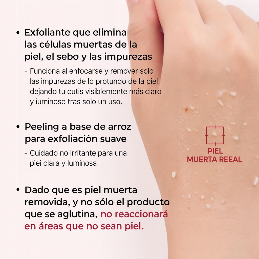 🌟 DRMELAXINE DUO Exfoliante de Arroz - Resultados visibles desde la primera semana