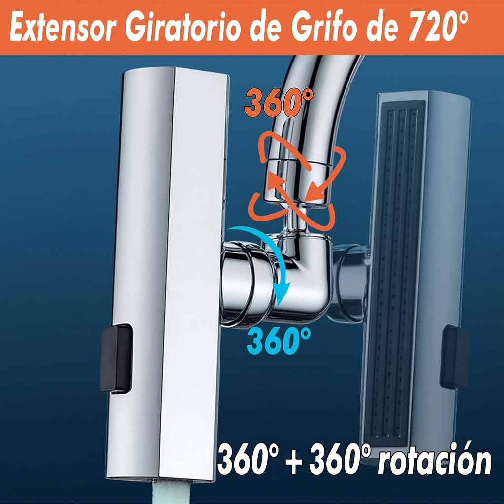 🚰 Grifo Giratorio 360° – Cocina Inteligente, Ahorra Agua y Dinero en Cada Uso