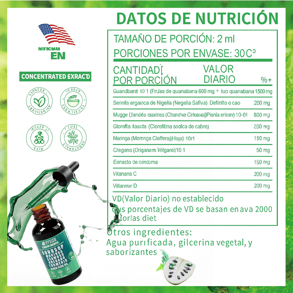 VYXION 10 en 1 - Energía, desintoxicación y bienestar total en cada gota 🌿💧60mL