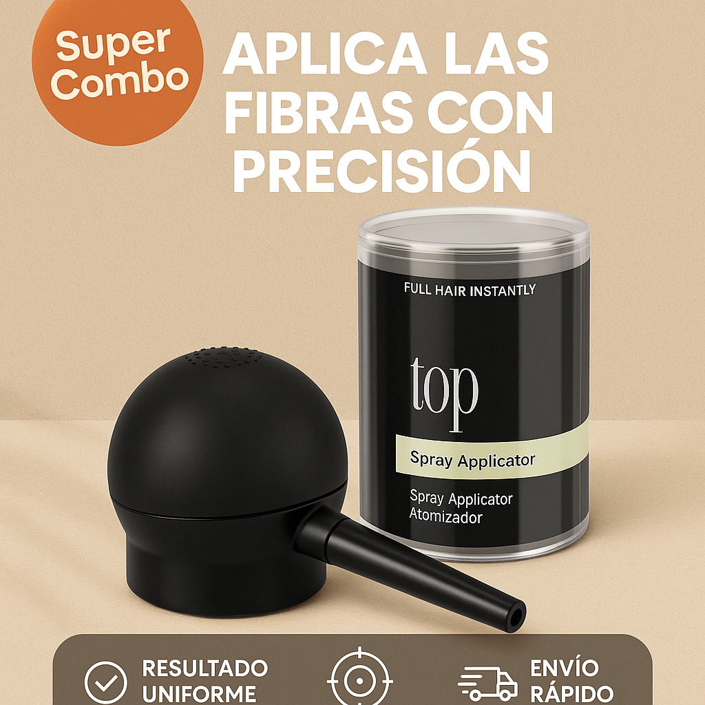 🔥 Toppik + Aplicador – Cabello con Más Volumen Y Fortalecido en Segundos