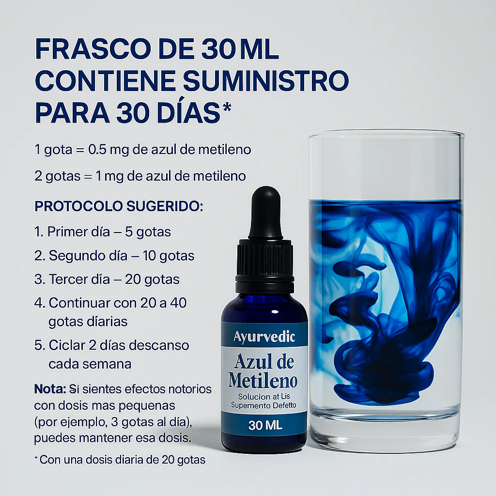 AZUL DE METILENO 💙 Activa tu mente y tu cuerpo al máximo — PAGA 1️⃣ LLEVA 2️⃣👇