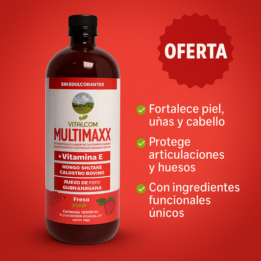 🍓 MULTIMAXX FRESA – Belleza y bienestar con sabor irresistible 🍓