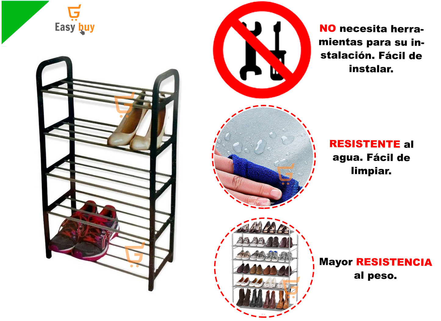 Zapatero Organizador Metalico De Pares Zapatos