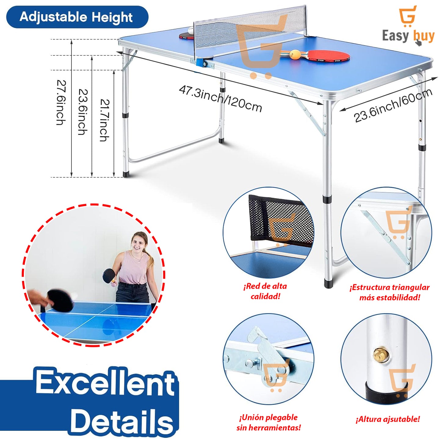 🏓Set De Tenis De Mesa Portatil Para Sala De Juegos🕹️