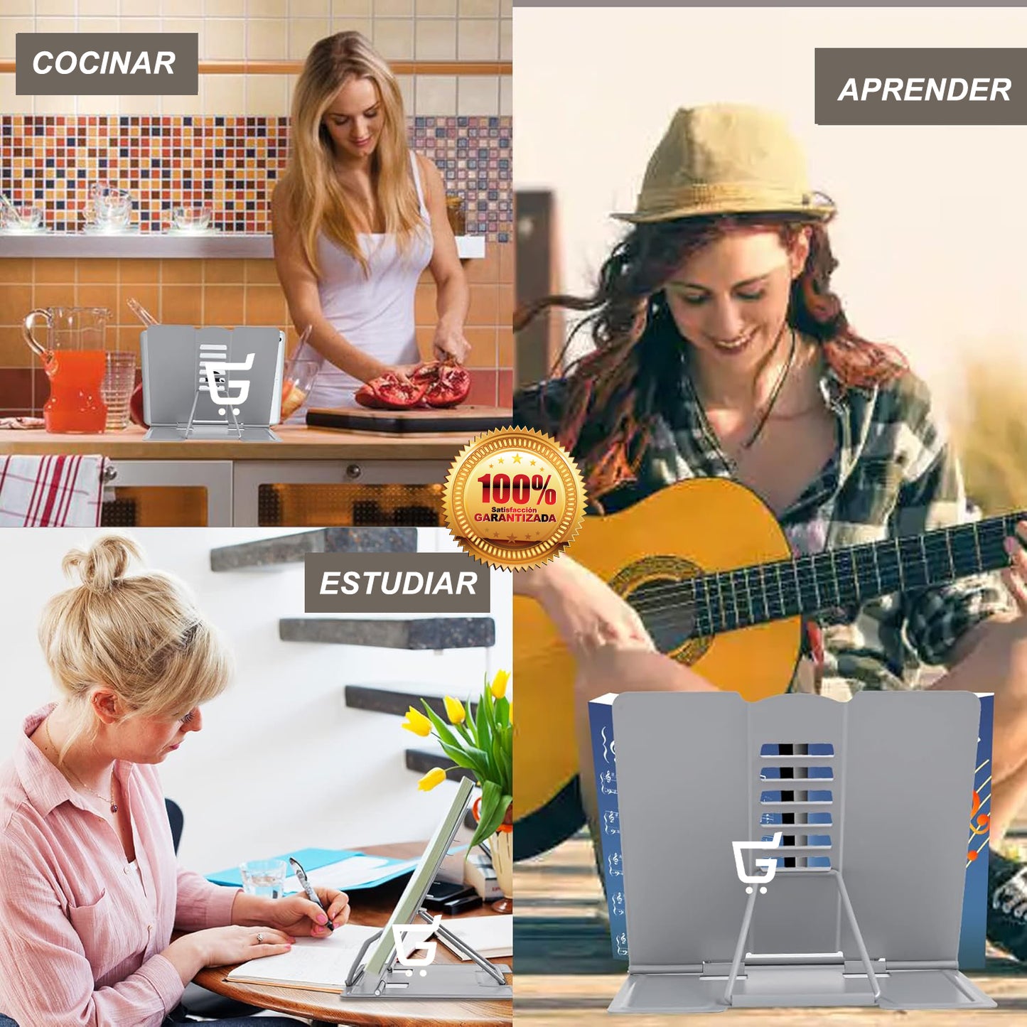 📖Transforma tu Lectura con el Soporte Ergonómico Ajustable 🧠¡Materiales de Alta Resistencia!