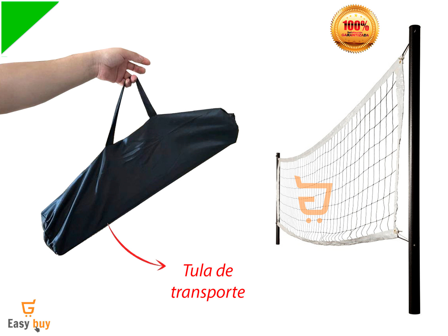 🏐RED MALLA PARA VOLEY Y BADMINTON SET COMPLETO🤽🏻‍♂️ Envio Gratis